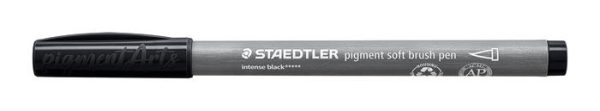 Ecsetirón készlet, STAEDTLER "Pigment 372", 6 különböző fekete és szürke árnyalat - Image 8