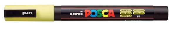 Dekormarker, 0,9-1,3 mm, UNI "Posca PC-3M", napsárga - Image 2