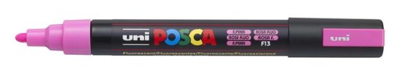 Dekormarker, 1,8-2,5 mm, UNI "Posca PC-5M", fluor rózsaszín - Image 2