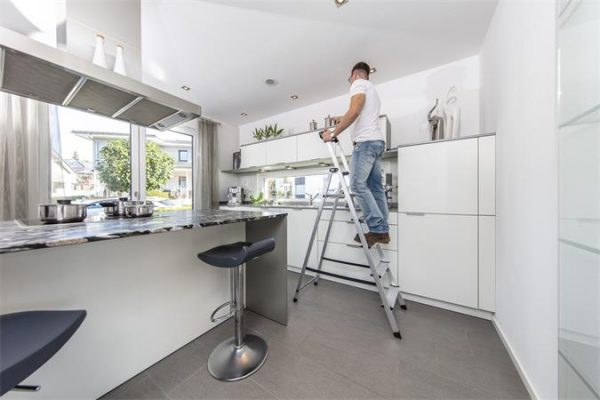 Állólétra, 5 lépcsőfokos, alumínium, KRAUSE "Safety" - Image 5