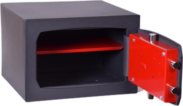 Bútorszéf, kulcsos zár, 30 l, 270x390x350 mm, TECHNOMAX "MTK 4" - Image 2