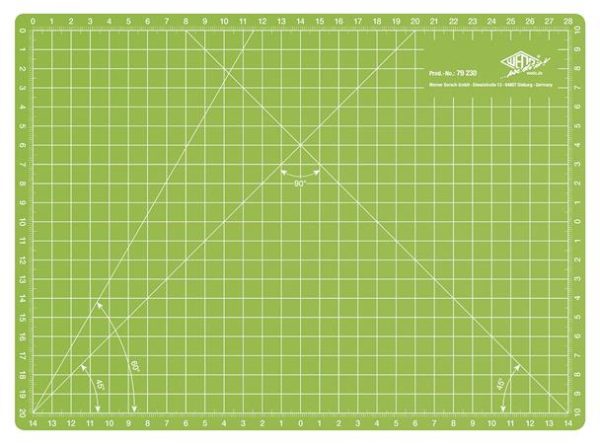 Vágóalátét, barkácsoláshoz, A4, WEDO "Comfortline", zöld