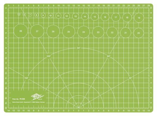 Vágóalátét, barkácsoláshoz, A4, WEDO "Comfortline", zöld - Image 2