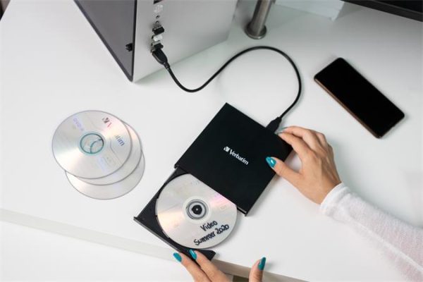 CD/DVD író, USB 2.0, külső, VERBATIM - Image 3