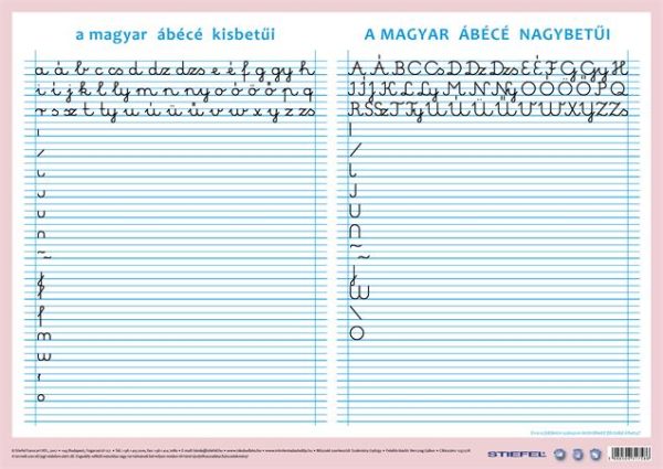Könyökalátét, kétoldalas, A3, STIEFEL "A magyar ábécé betűi" - Image 2